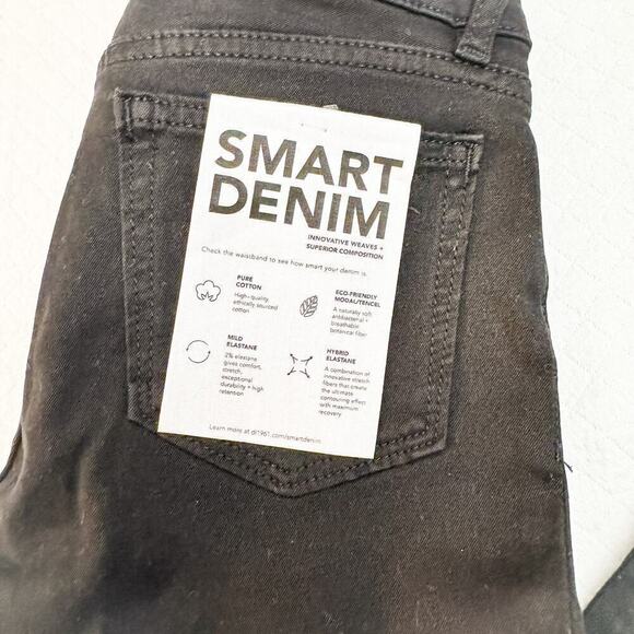 DL1961 Chloe Moto ActiveX Smart Denim Black Skinny Jans Size 14 NWT - Picture 5 of 9